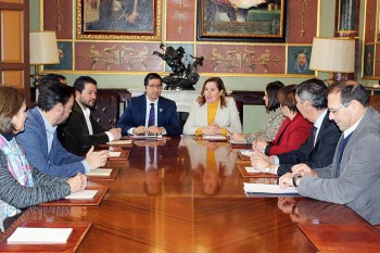 Rosa Ana Rodríguez, se ha reunido hoy con el presidente de la Diputación de Ciudad Real, José Manuel Caballero1