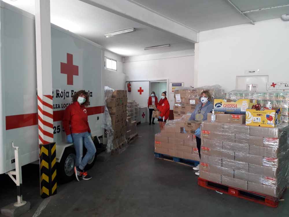 Cruz Roja preparación kits