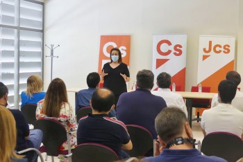 María Ángeles Rosado durante su intervención en asamblea provincial Cs