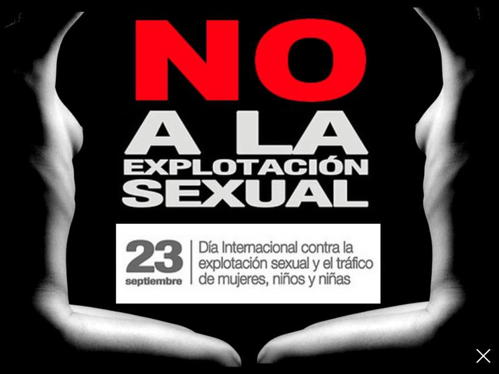 CARTEL NO A LA EXPLOTACIÓN SEXUAL