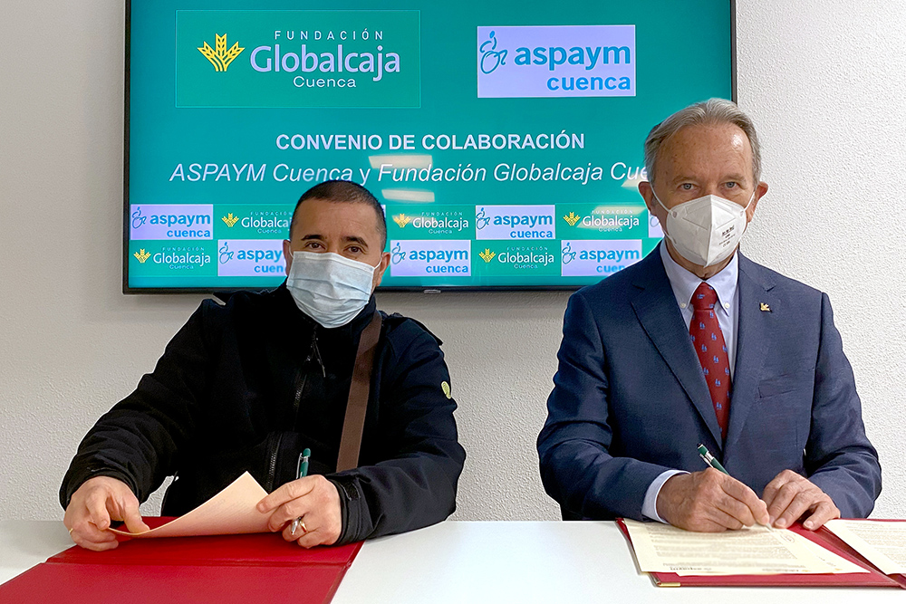 Firma convenio Fundación Globalcaja - ASPAYM