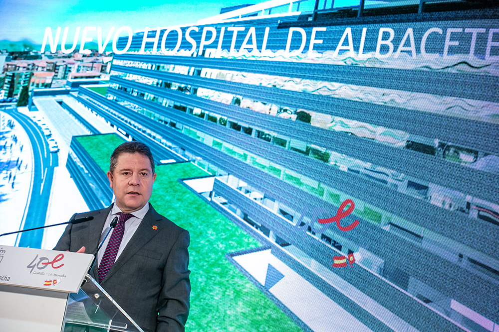 Discurso García-Page- Obras Hospital Albacete