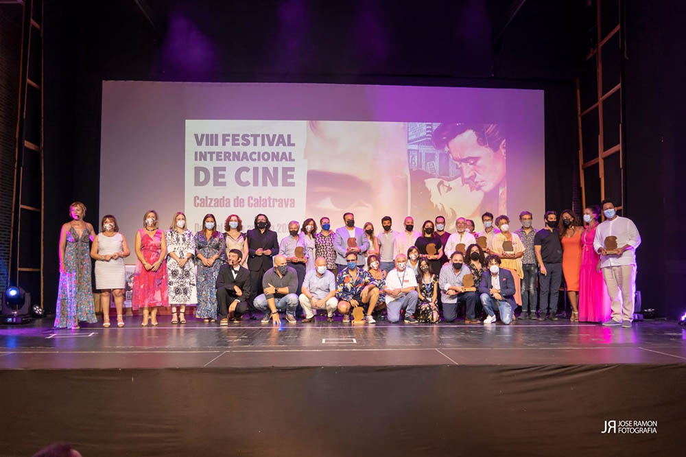 Imagen de la entrega de premios del VIII Festival Internacional de Cine de Calzada de Calatrava