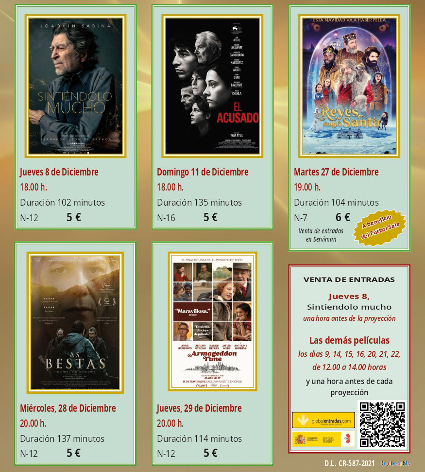 Cine en el Gran Teatro (diciembre 2022)