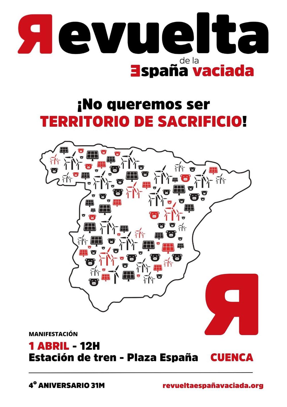 Cartel manifestación Cuenca