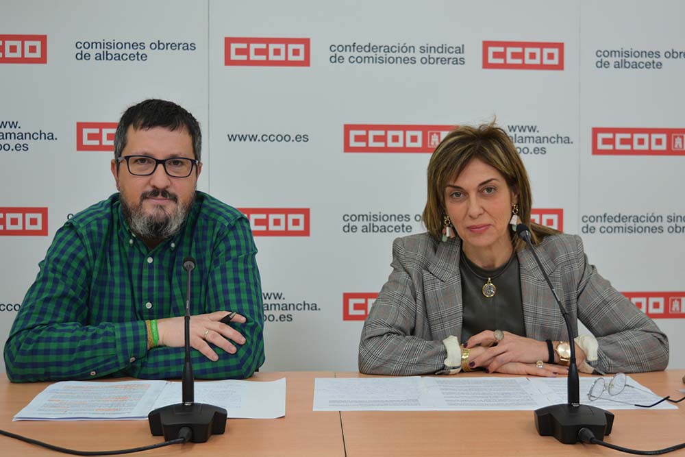 Alberto Jiménez y Carmen Juste CCOO Albacete
