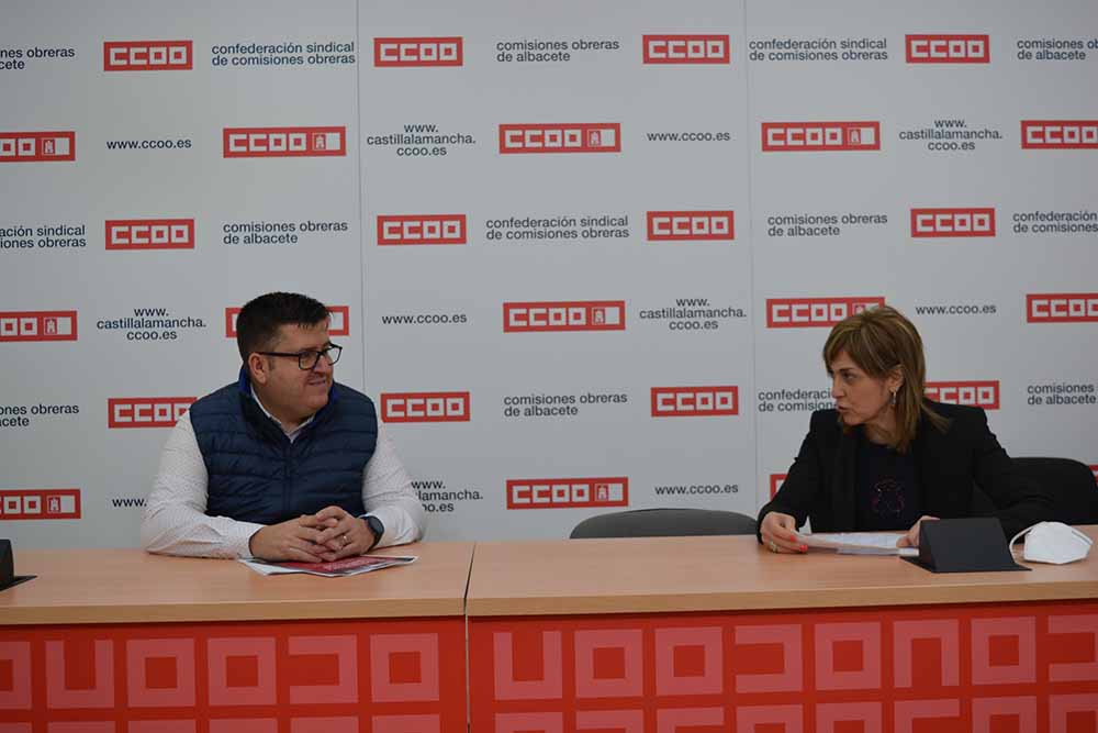 rueda de prensa ccoo y ugt Albacete propuesta medidas ayuntamientos provincia de AB