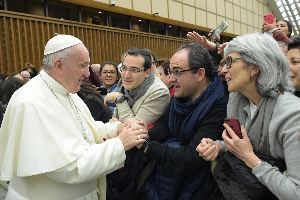 Fernando Redondo con el Papa Francisco