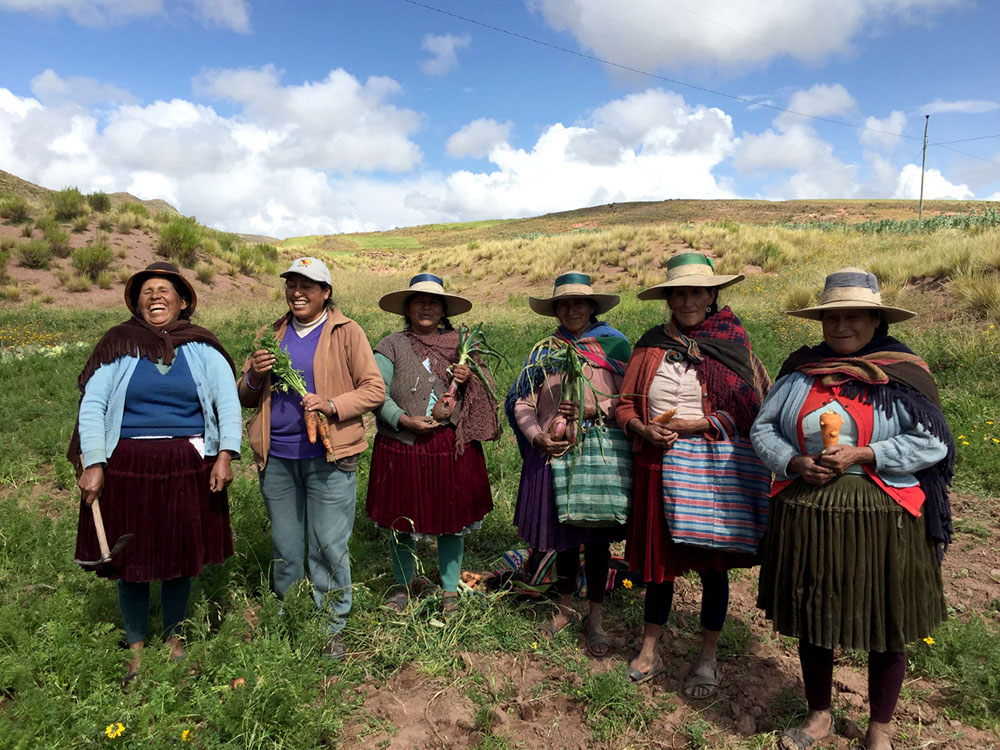 Soberanía alimentaria con equidad de género en comunidades quechuas. Foto. IPTK