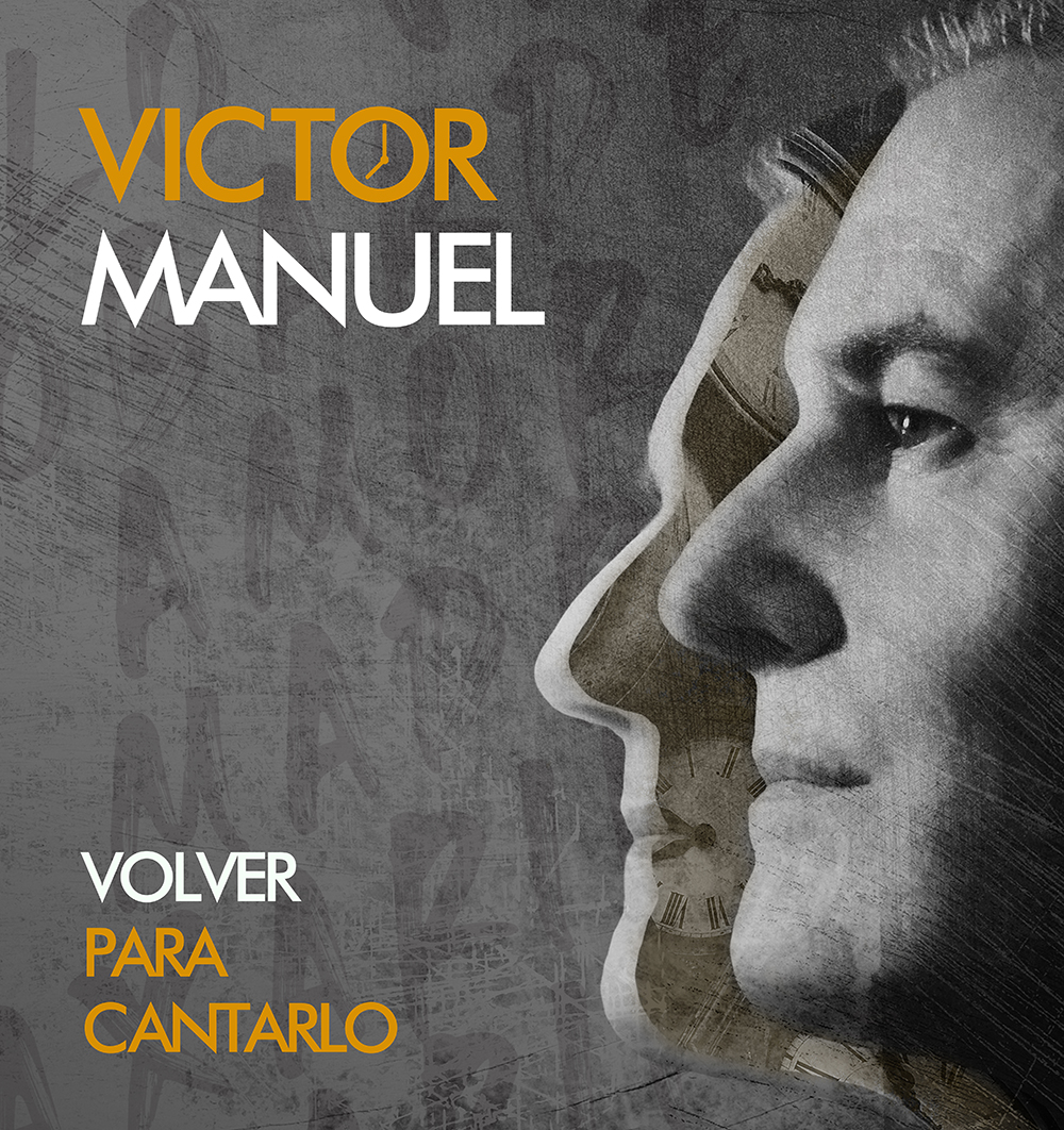 Cartel del concierto de Víctor Manuel en Manzanares
