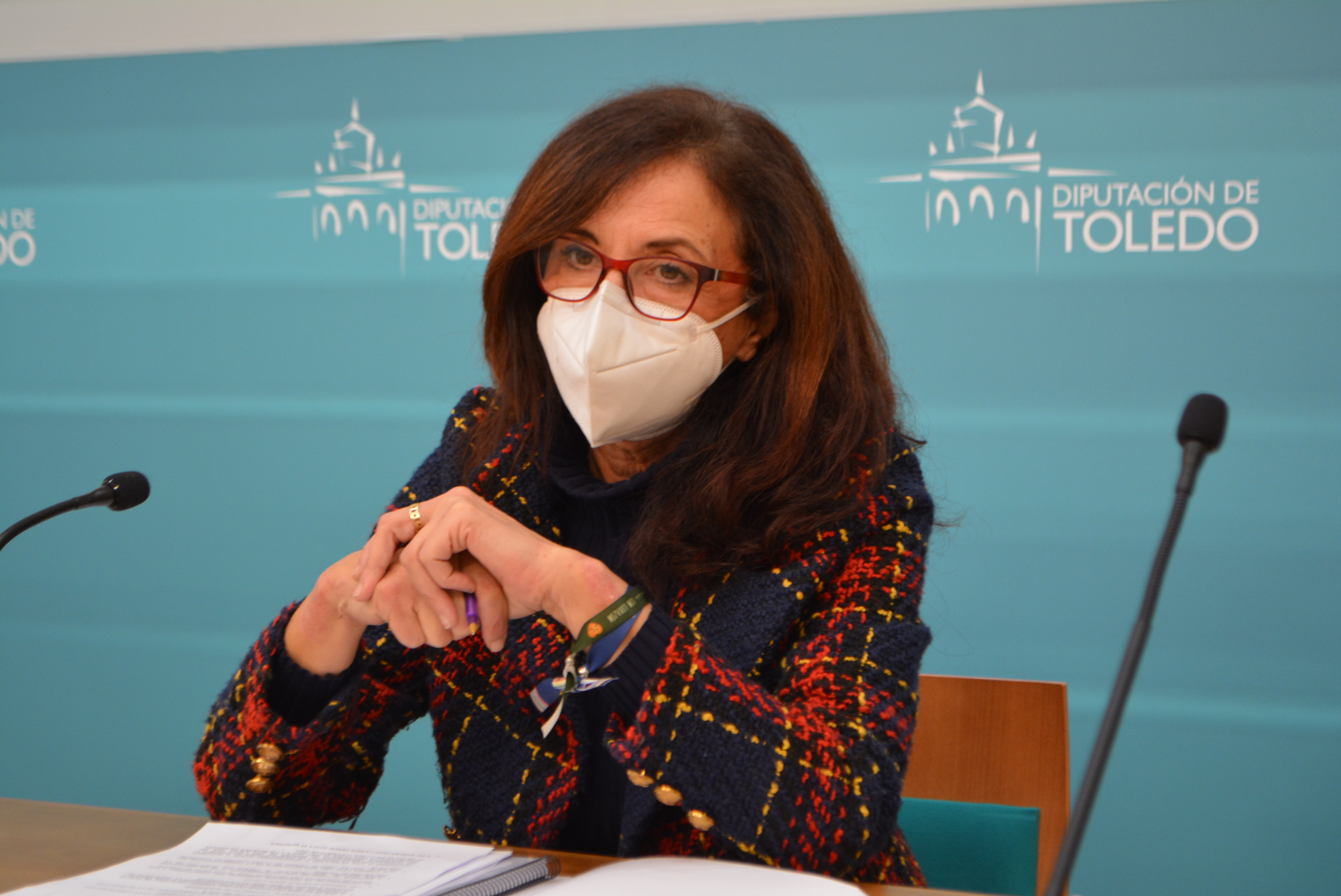 Ana Gómez durante la presentación 19112021