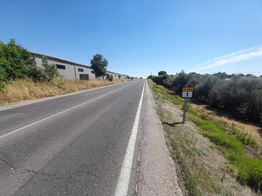 Foto carretera TO-2034 rehabilitará Diputación Toledo 26092022