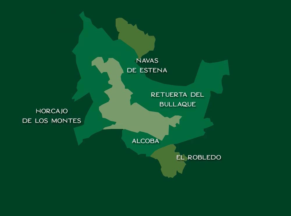 Foto del mapa que aparece en el video que se ha emitido en la presentación de la marca 'Cabañeros' - 020922
