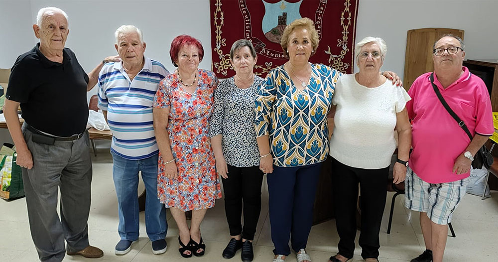 Miembros de la directiva de la ‘Asociación de Jubilados Salvador del Mundo’ de Calzada de Calatrava