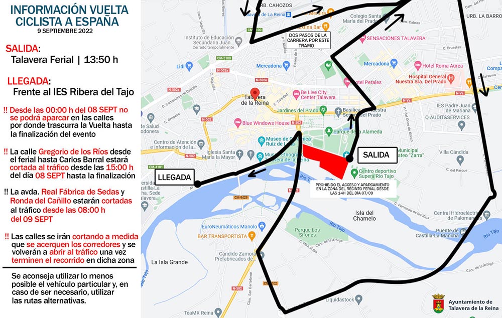 infografía recorrido Vuelta Ciclista