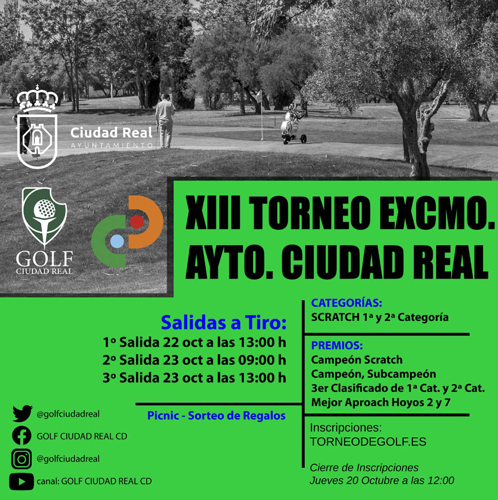 XIII Torneo de Golf Ayuntamiento de Ciudad Real