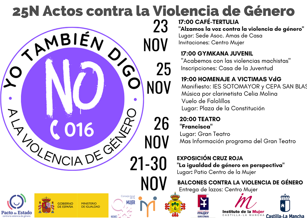 25N Actos contra la Violencia de Género