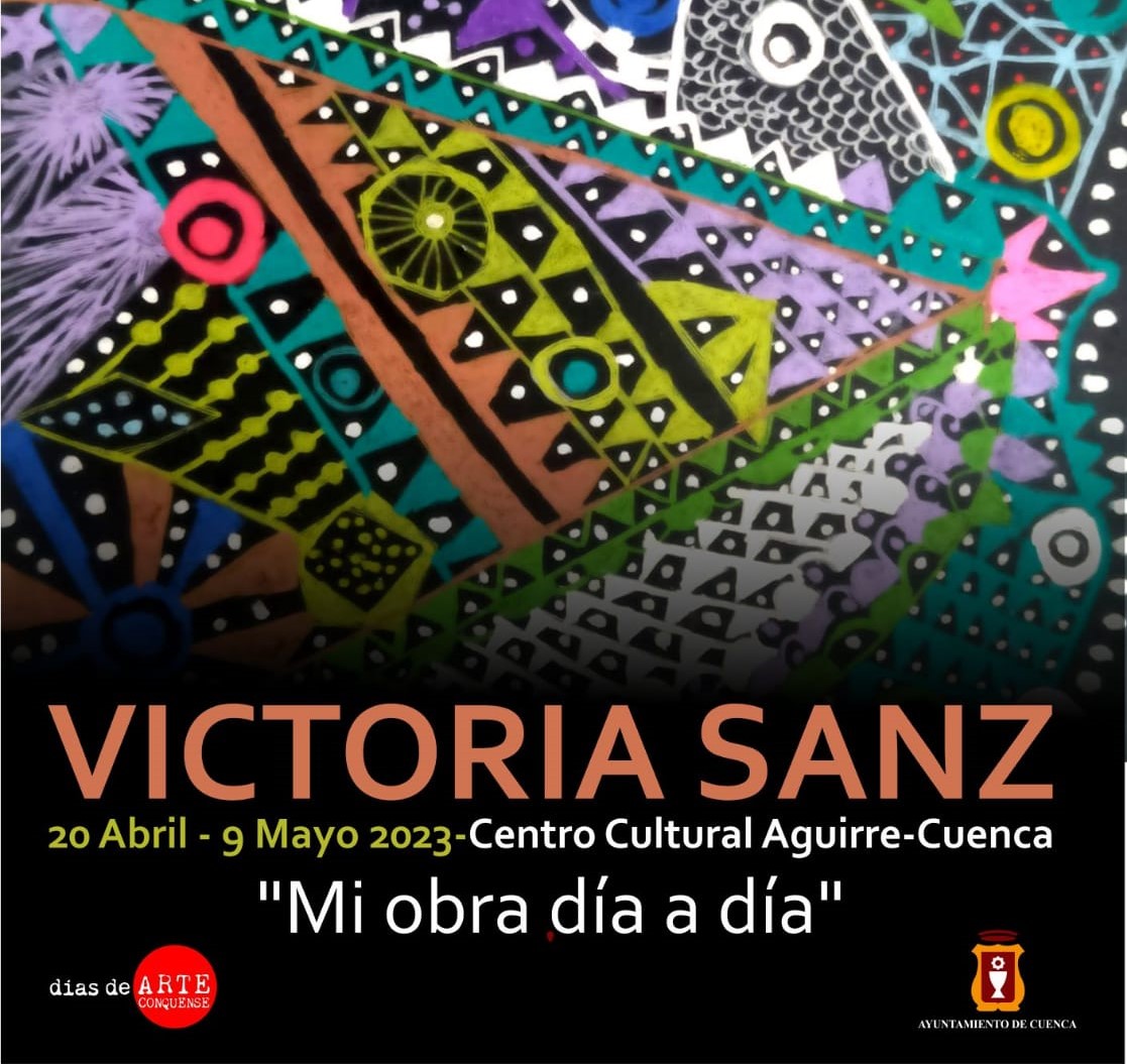 CARTEL expo Victoria Sanz en Aguirre 20230420