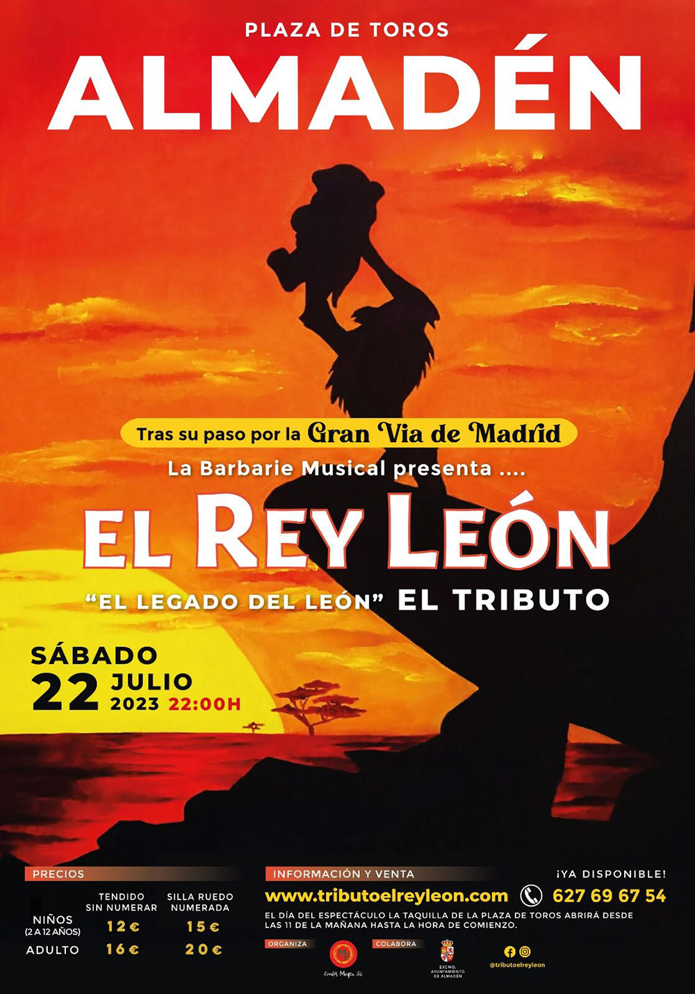 Cartel Rey Leon Almaden 22-07-2023