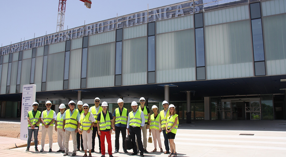 Foto2. Visita obras nuevo Hospital Cuenca con UCLM